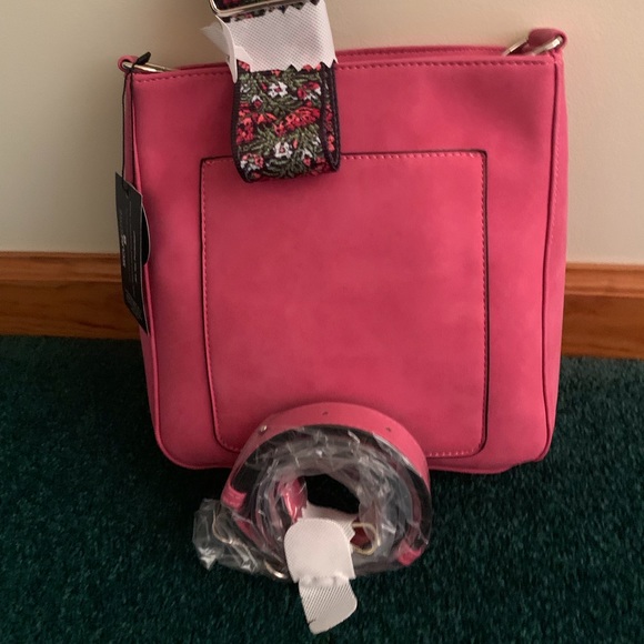 K.Carroll purse. Vegan leather. Guitar carry strap & leather strap. - Picture 1 of 3
